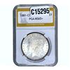 Image 1 : 1881-CC Morgan Silver Dollar PGA MS65+