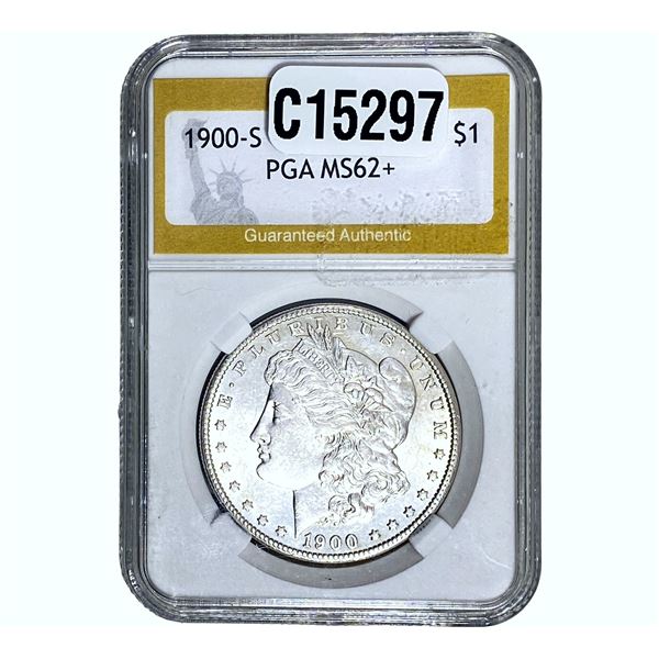 1900-S Morgan Silver Dollar PGA MS62+