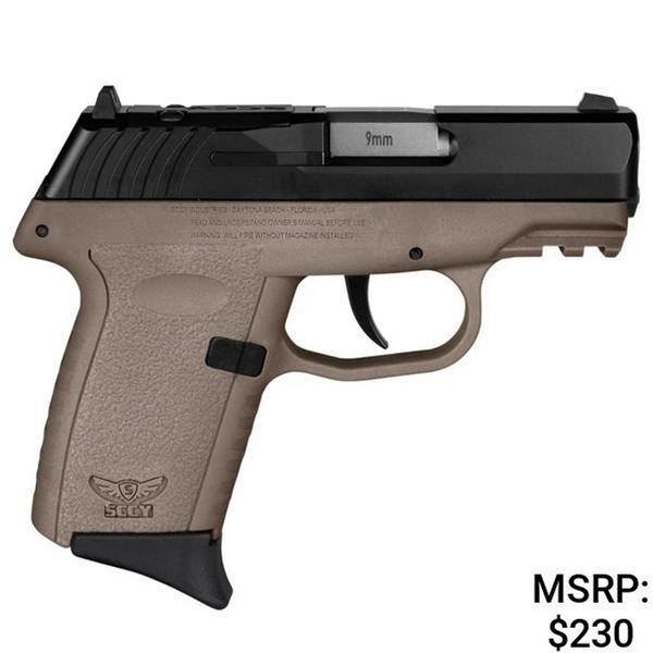 SCCY CPX2 Brown/Black 9mm Pistol