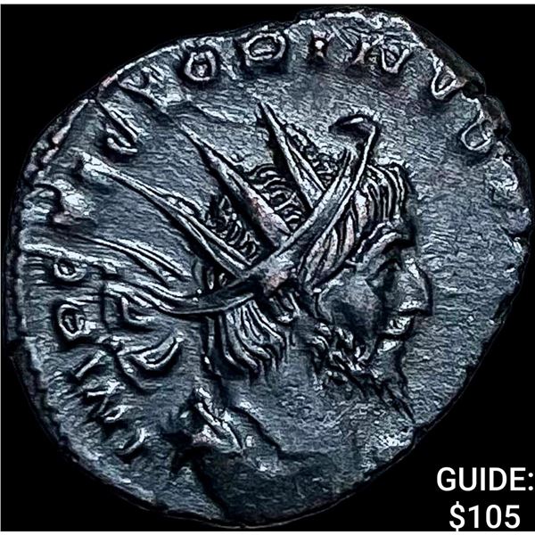 Roman Victorinus 269-271 AD Bi Dbl Denarius CHOICE AU