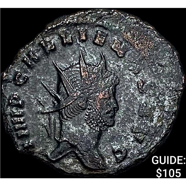 Roman Gallienus, 253-268 AD BI DBL Denarius CHOICE AU