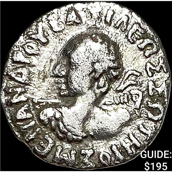 Bactria Menander I 155-130 BC Silver Drachm NEARLY UNCIRCULATED