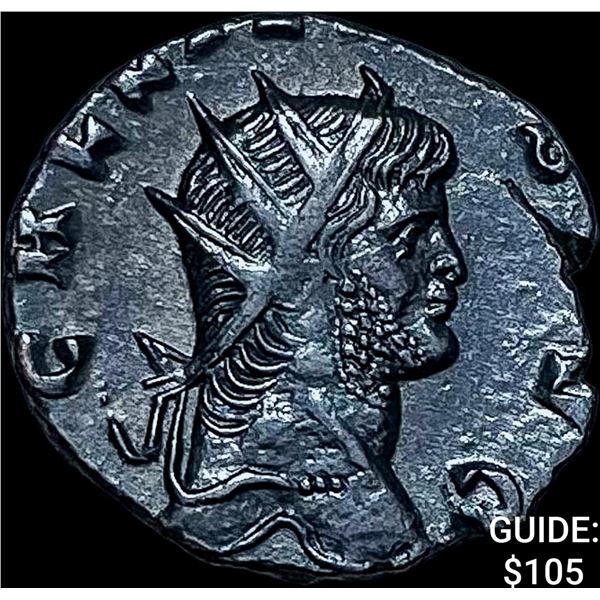 Roman Gallienus, 253-268 AD BI DBL Denarius CHOICE AU