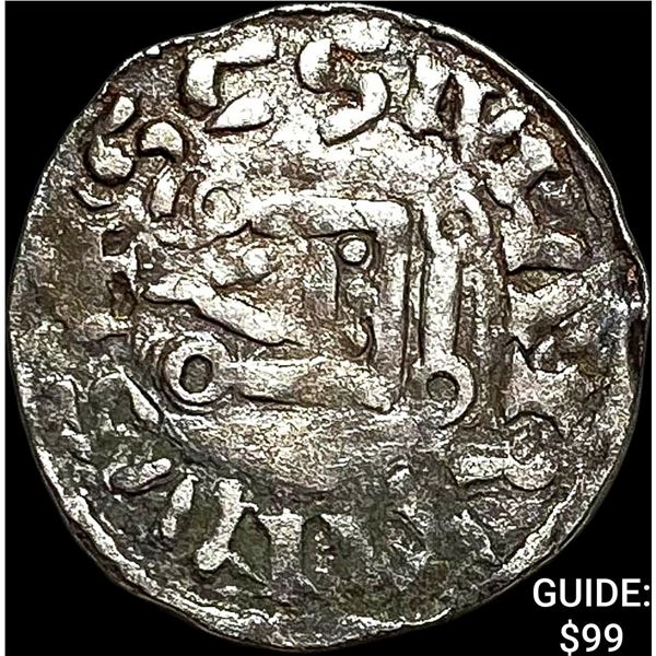 1150-1200 AD France Abbey of St.Martin Silver Denier NEARLY UNCIRCULATED