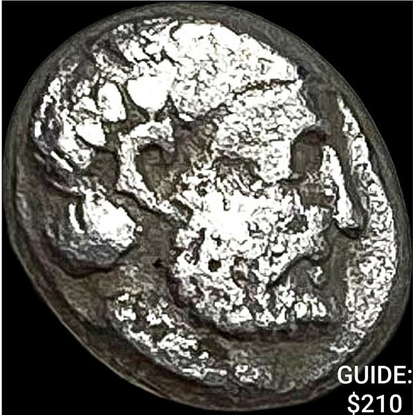 Caria Mylasa Hekatomnos 392-376 BC Silver Diobol NEARLY UNCIRCULATED