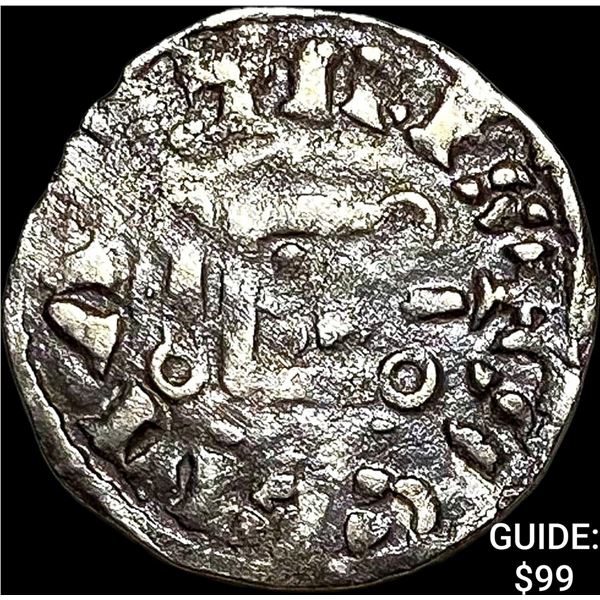 1150-1200 AD France Abbey of St.Martin Silver Denier NEARLY UNCIRCULATED