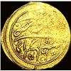Image 2 : 17th-18th C Ottoman Emp .1635oz Gold 1/2 Ashrafi NEARLY UNCIRCULATED