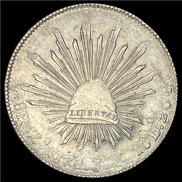 1878Zs JS Mexico Silver 8 Reales UNCIRCULATED