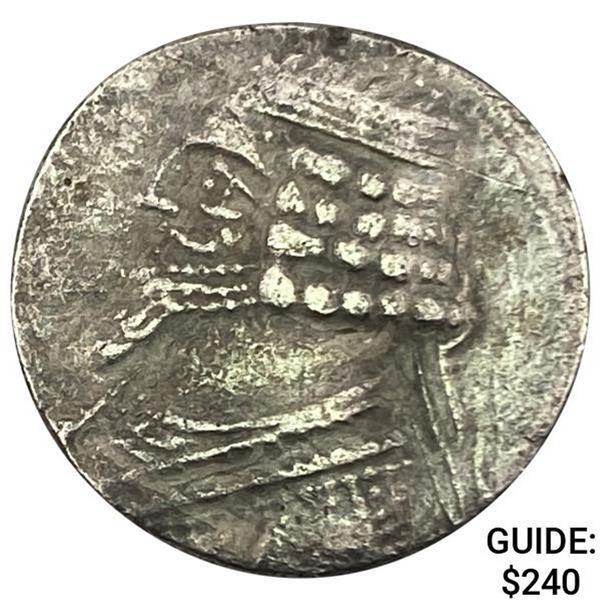 247 BC-224 AD Parthian Silver Tetradrachm NEARLY UNCIRCULATED