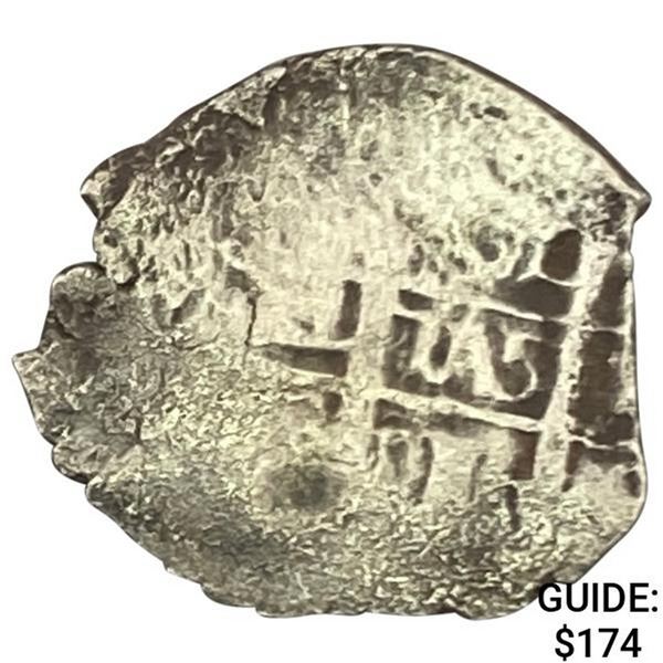 1500s-1600s Spanish Colonial Silver Cob NEARLY UNCIRCULATED
