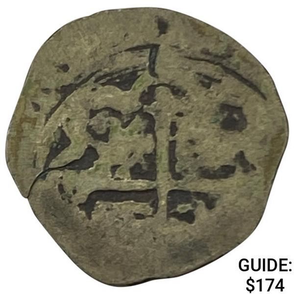 1500s-1600s Spanish Colonial Silver Cob NEARLY UNCIRCULATED