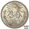 Image 1 : 1906 Mexico 50 Centavos CLOSELY UNCIRCULATED