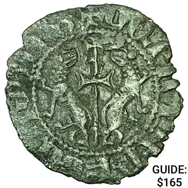 1198-1219 AD Crusades Armenia Silver Tram Levon I CLOSELY UNCIRCULATED