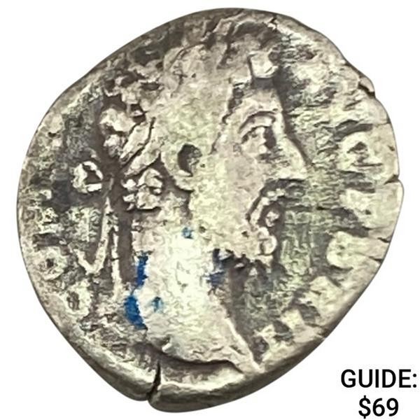 Roman Commodus 177-192 AD Silver Denarius NEARLY UNCIRCULATED