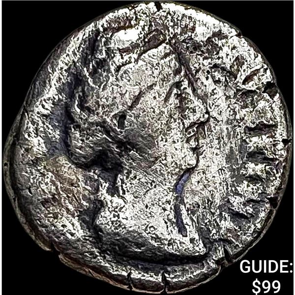 Roman Faustina Sr. 138-141 AD Silver Denarius NEARLY UNCIRCULATED