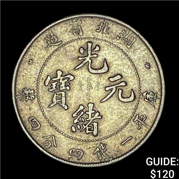 1895-1907 China Kuang-Hsu Emp Silver 20 Cents CHOICE AU