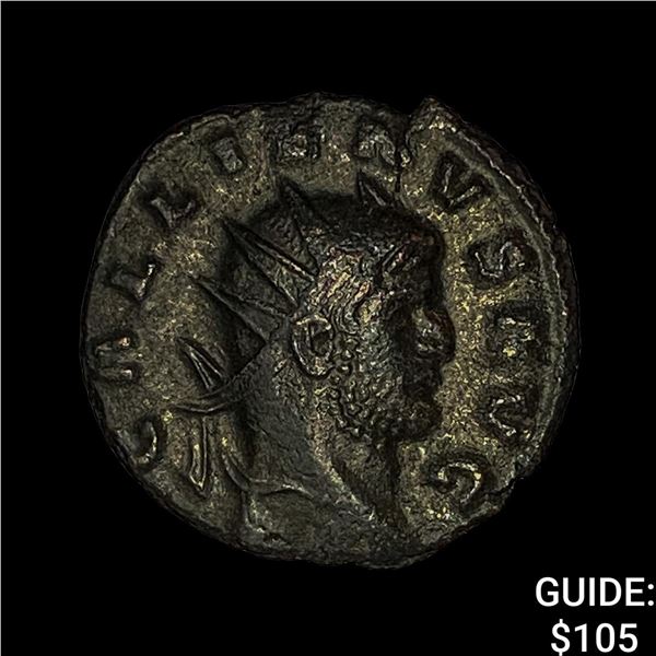 Roman Gallienus, 253-268 AD BI DBL Denarius CHOICE AU