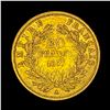 Image 2 : 1857-A France Napolean III Gold 20 Francs 0.1687oz CHOICE AU
