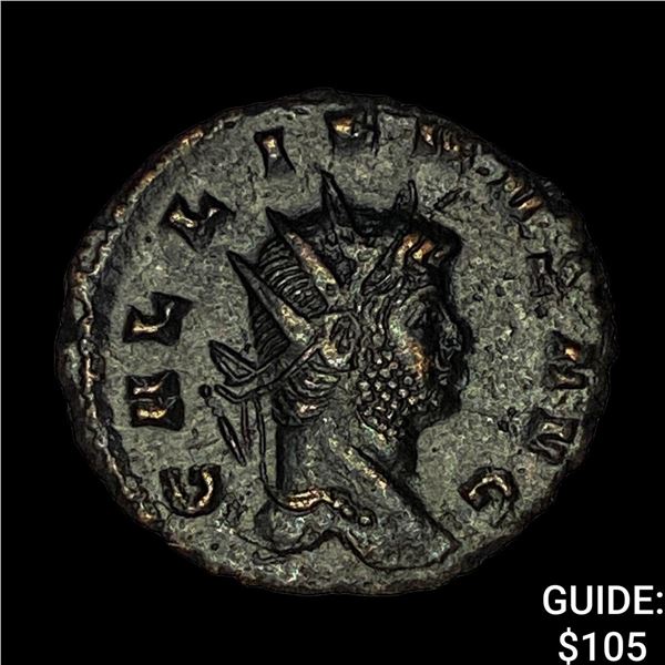 Roman Gallienus, 253-268 AD BI DBL Denarius CHOICE AU