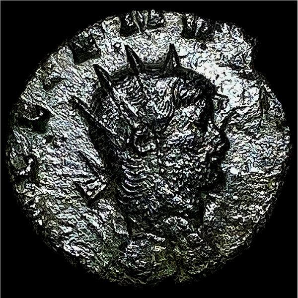 Roman Gallienus, 253-268 AD BI DBL Denarius CHOICE AU