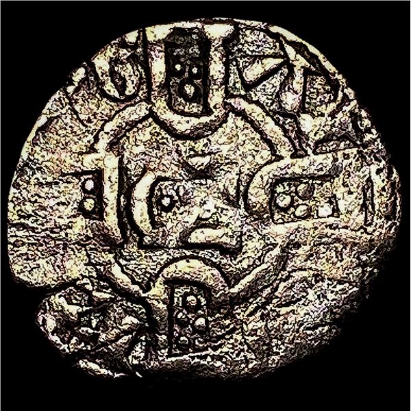 1248-1279 Portugal Alfonso III Silver Denero NEARLY UNCIRCULATED