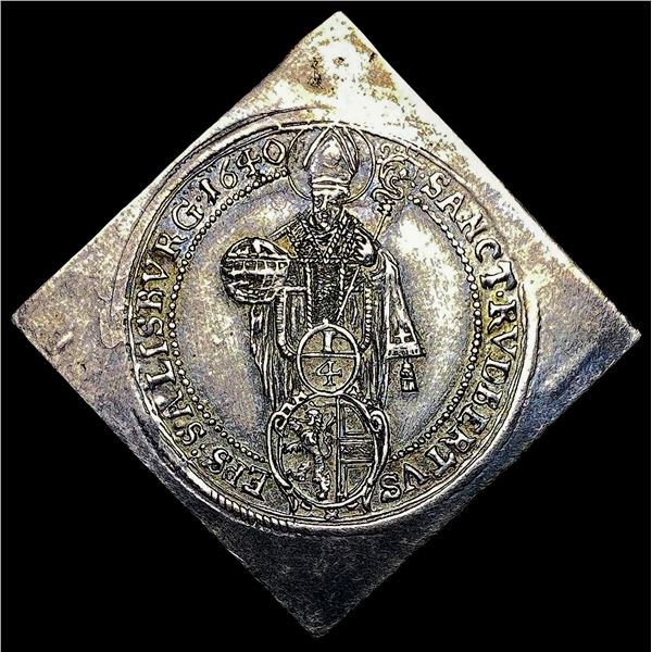 1640 Austria Salzburg Paris Silver 1/4 Thaler CLOSELY UNCIRCULATED