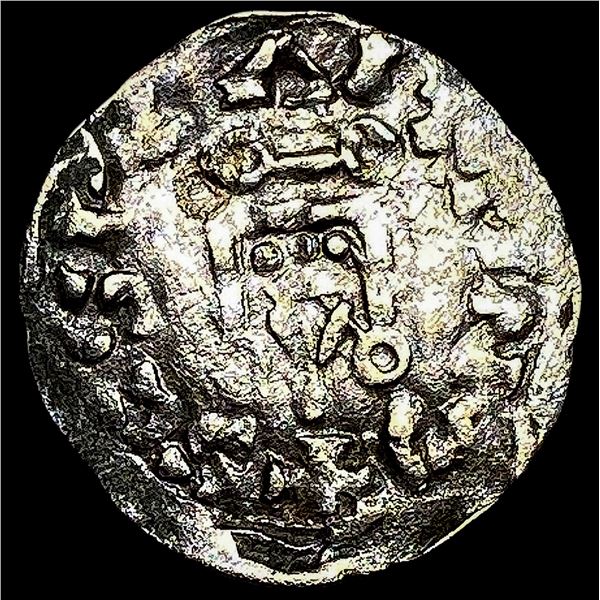 1150-1200 AD France Abbey of St.Martin Silver Denier NEARLY UNCIRCULATED