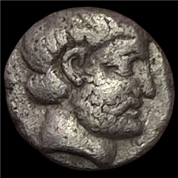 Caria Mylasa Hekatomnos 392-376 BC Silver Diobol NEARLY UNCIRCULATED