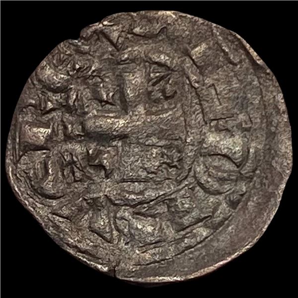1248-1279 Portugal Alfonso III Silver Denero NEARLY UNCIRCULATED