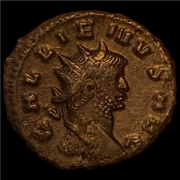 Roman Gallienus, 253-268 AD BI DBL Denarius CHOICE AU