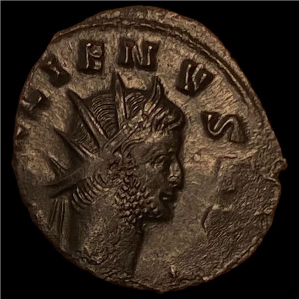 Roman Gallienus, 253-268 AD BI DBL Denarius CHOICE AU