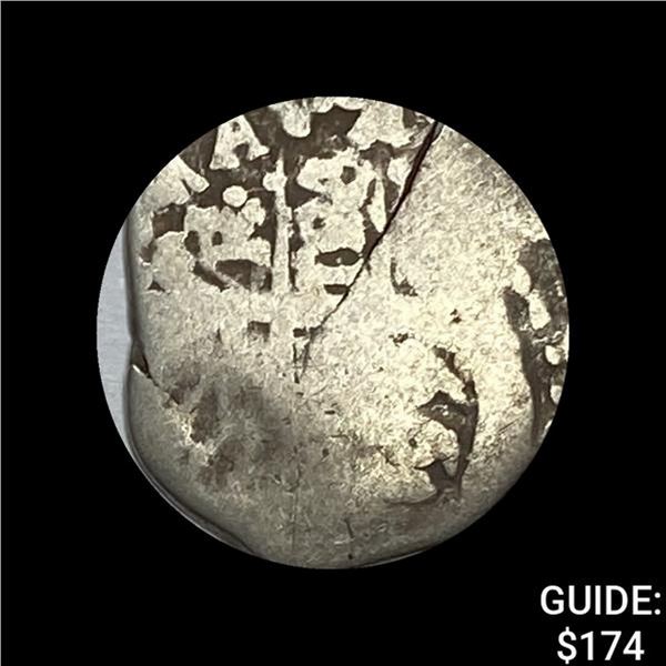 1500s-1600s Spanish Colonial Silver Cob NEARLY UNCIRCULATED