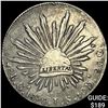 Image 1 : 1890Ga JS Mexico Silver 8 Reales Cap&Rays ABOUT UNCIRCULATED