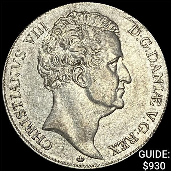 11846 Denmark Silver Speciedaler CLOSELY UNCIRCULATED