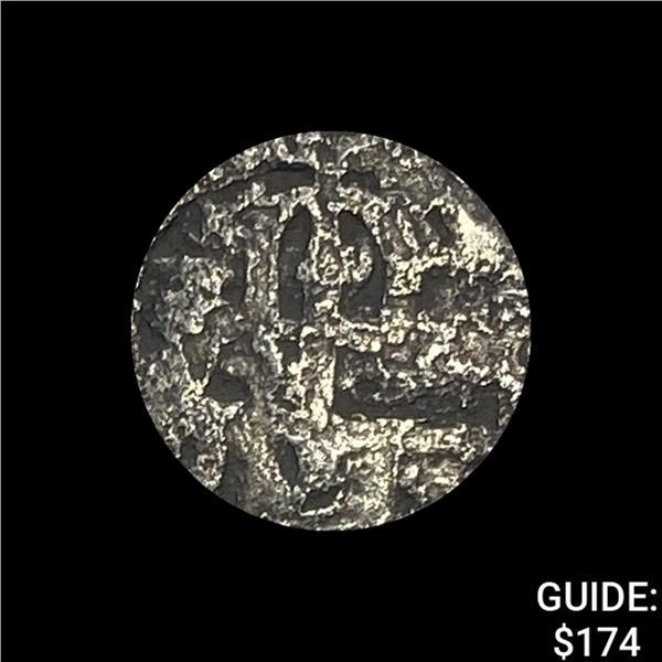 1500s-1600s Spanish Colonial Silver Cob NEARLY UNCIRCULATED