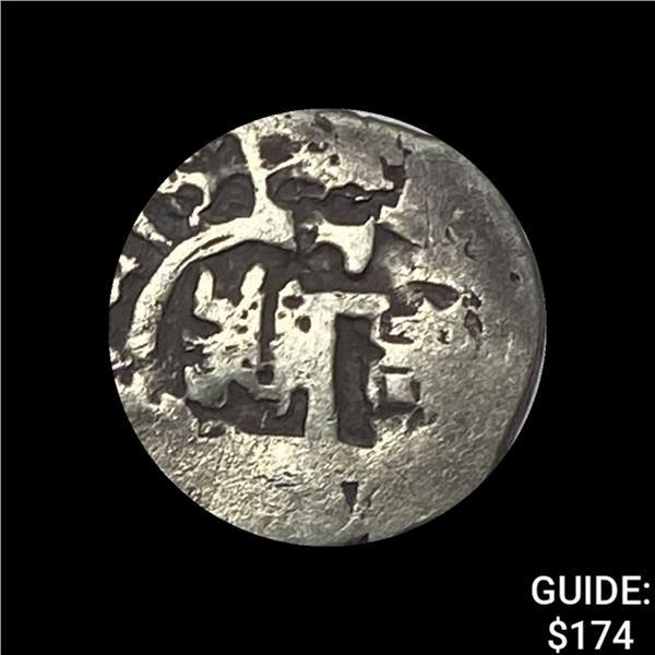 1500s-1600s Spanish Colonial Silver Cob NEARLY UNCIRCULATED