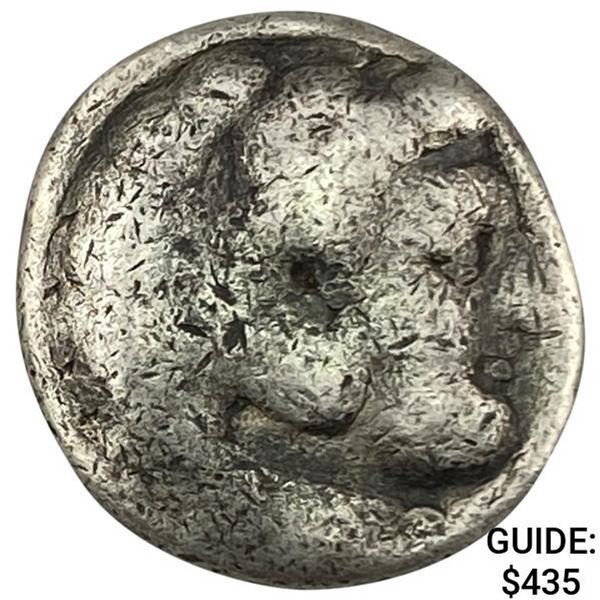 Macedon Alex. III 336-323 BC Silver Tetradrachm LIGHTLY CIRCULATED