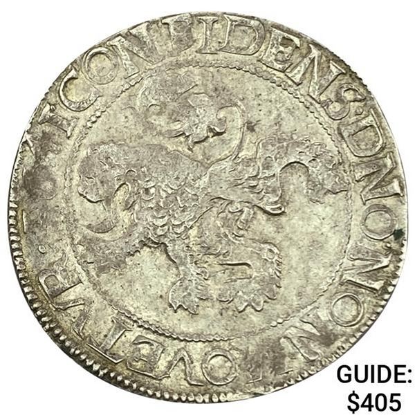 1641 Netherlands Silver Lion Dollar NEARLY UNCIRCULATED