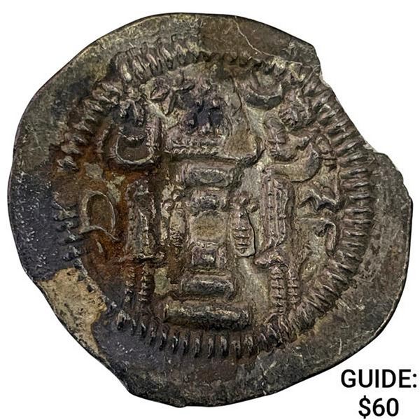 Sasanian Peroz I 459-484 AD Silver Drachm NEARLY UNCIRCULATED