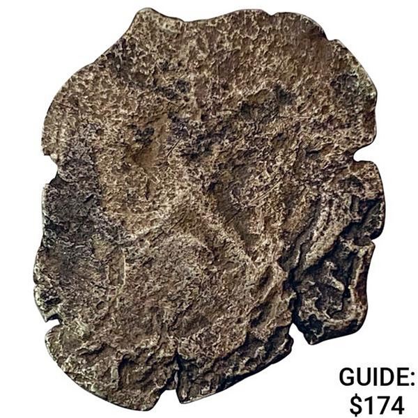 1500s-1600s Spanish Colonial Silver Cob NEARLY UNCIRCULATED