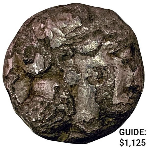 Attica, Athens 393-294 BC Silver Owl Tetradrachm NEARLY UNCIRCULATED