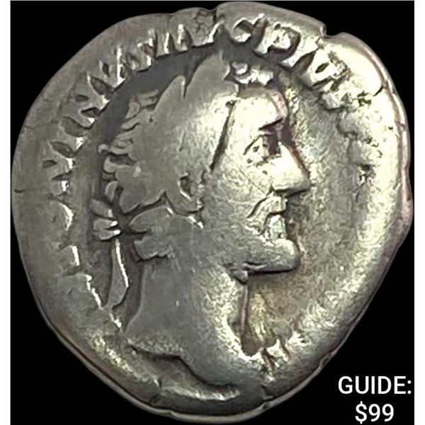 Roman Ant. Pius 138-161 AD Silver Denarius NEARLY UNCIRCULATED