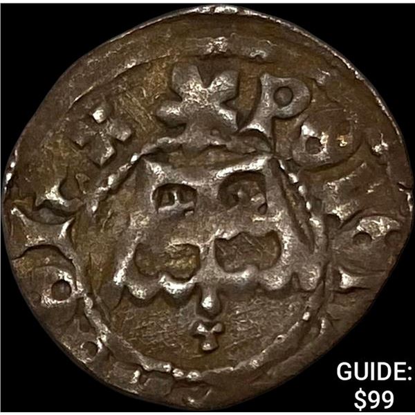 1492-1501 Poland Silver 1/2 Groschen NEARLY UNCIRCULATED