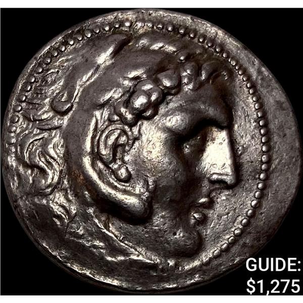 Macedon Alex. III, 336-323 BC Silver Tetradrachm NEARLY UNCIRCULATED