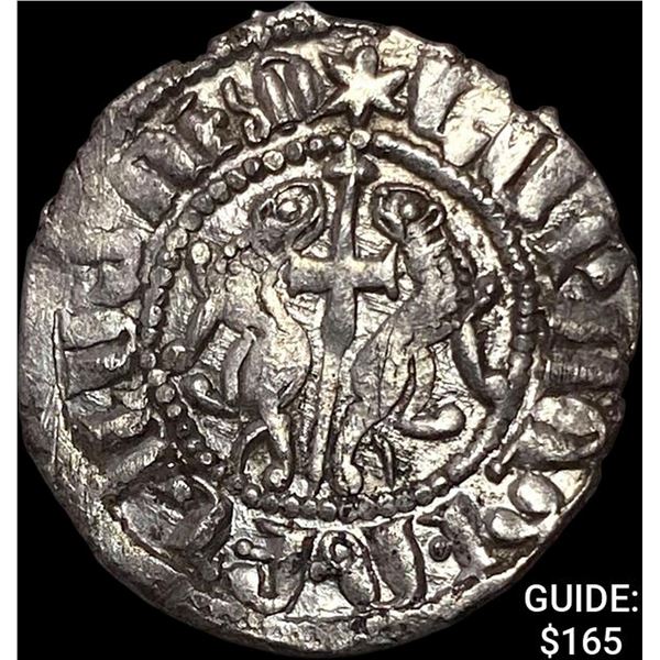 1198-1219 AD Crusades Armenia Silver Tram CLOSELY UNCIRCULATED