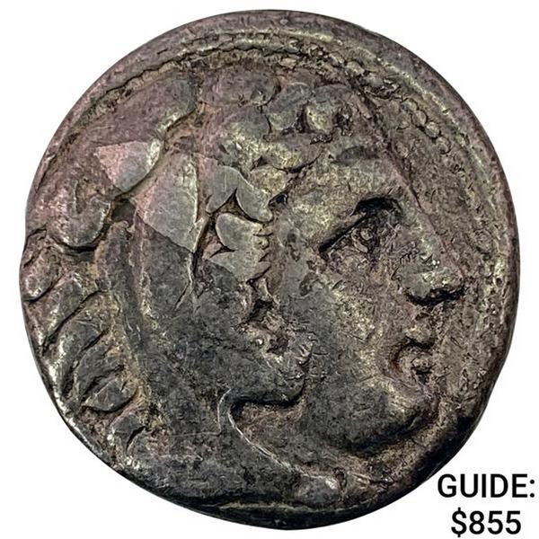 Macedon Alex. III 336-323 BC Silver Tetradrachm NEARLY UNCIRCULATED