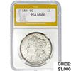 Image 1 : 1884-CC Morgan Silver Dollar PGA MS64