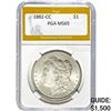 Image 1 : 1882-CC Morgan Silver Dollar PGA MS65