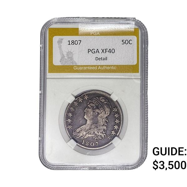 1807 Capped Bust Half Dollar PGA XF40 DETAILS