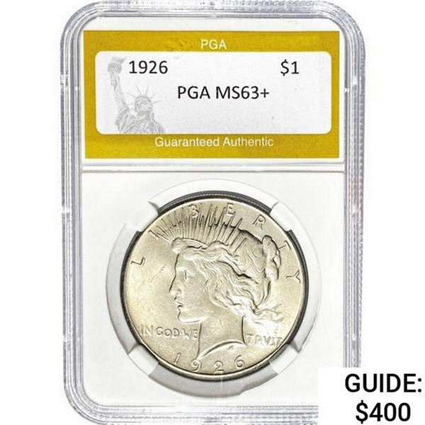 1926 Silver Peace Dollar PGA MS63+